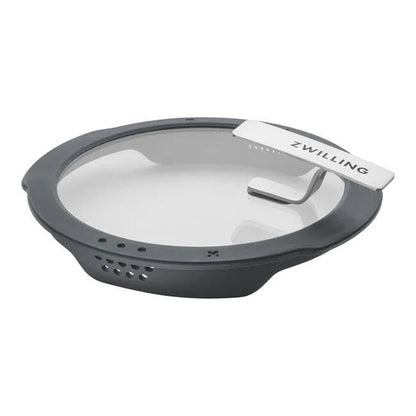 Simplify Kochtopf Set 5 teilig Integriertes Sieb Abgießfunktion Induktion Stay Cool Griffe Edelstahl Grau