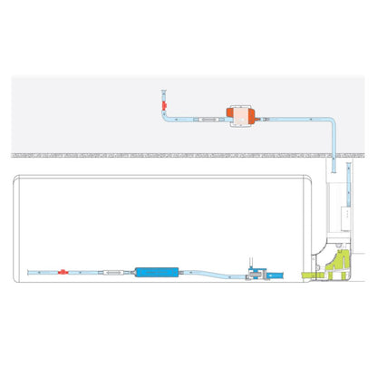 Silent+ Mini Orange FP3313 Kondensatpumpe, 12 L/h, geräuscharm 19 dB, Förderhöhe 10 m, für Split-Klimaanlagen