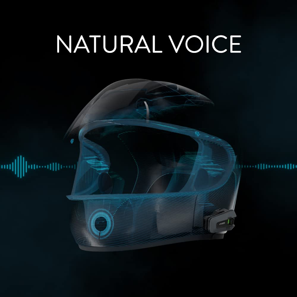 PACKTALK Edge Duo - Bluetooth Walkie Talkie Headset für Motorradfahrer
