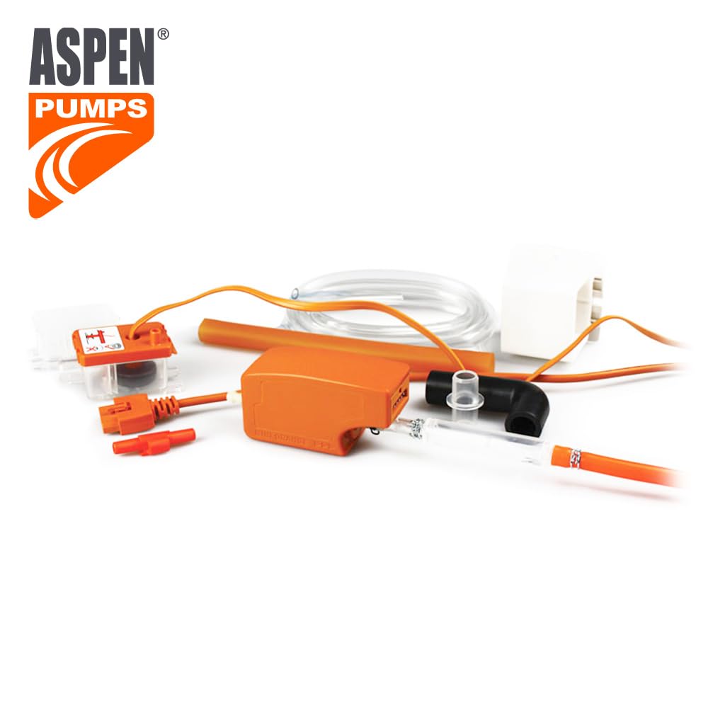 Silent+ Mini Orange FP3313 Kondensatpumpe, 12 L/h, geräuscharm 19 dB, Förderhöhe 10 m, für Split-Klimaanlagen