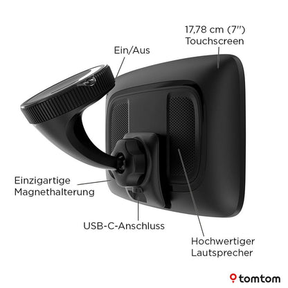 Pkw-Navi GO Navigator 7-Zoll-Display Stauvermeidung Wi-Fi-Updates Premiumservice Magnethalterung