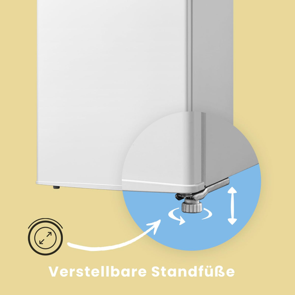 131L Kühlschrank ohne Gefrierfach, Inverterkompressor, 72kWh/Jahr, EEKD, 39dB, Obst/Gemüsefach, H84,5 B55,3 cm