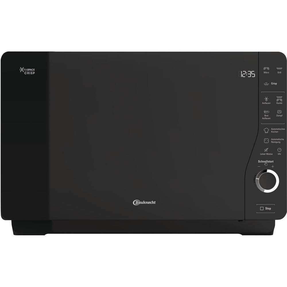 ExtraSpace Crisp MW 427 SL Mikrowelle mit Grill ohne Drehteller 800 W 1000 W 25 L Dampfgarfunktion AutoClean