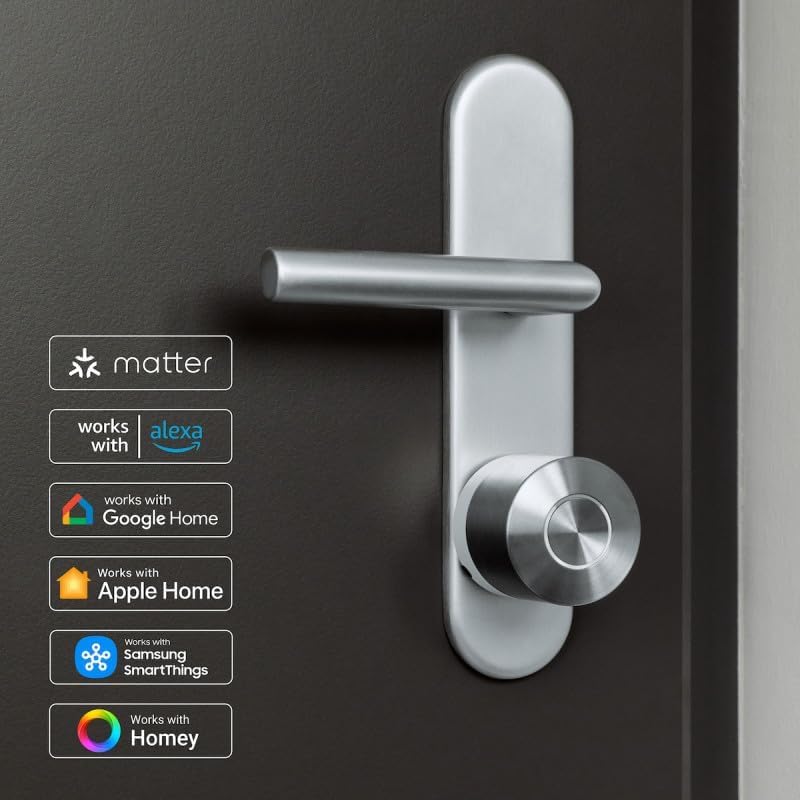 Smart Lock Pro mit Bluetooth, WLAN, Matter, Smart Home, Fernsperren, einfache Nachrüstung ohne Zylindertausch