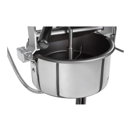 Leistungsstarke Popcornmaschine 1500 Watt 5 kg pro Stunde Retro Vintage Design Rot für Gewerbe