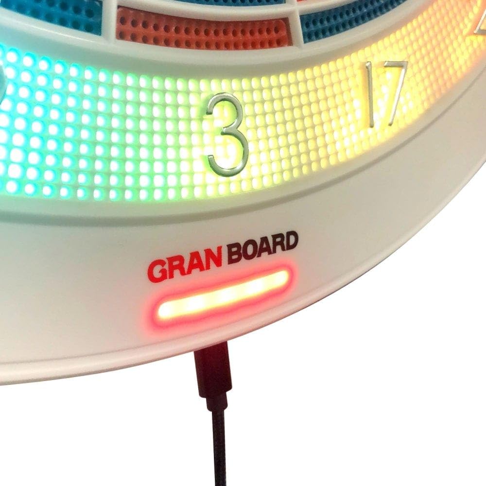 132 Smart Electronic Dartboard Tournament Size Black with App Connectivity and Multiplayer Modes