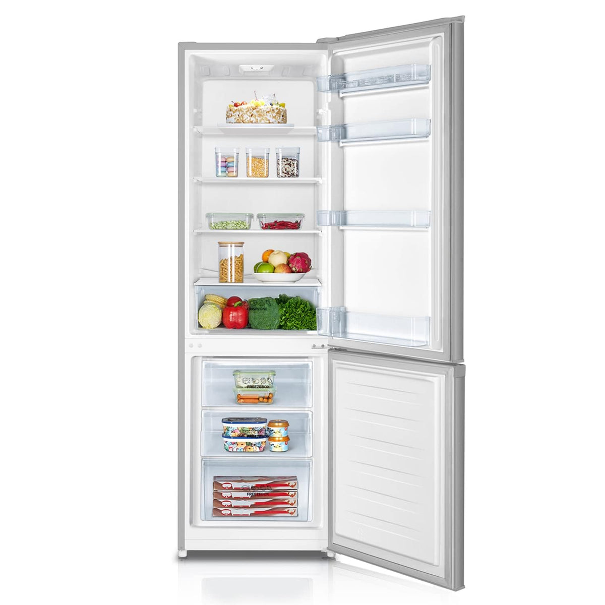 RK 4182 PS4 Kühlgefrierkombination 180x55x55,7 cm Kühlen 198 L Gefrieren 66 L LED 39 dB Grau Energieklasse E