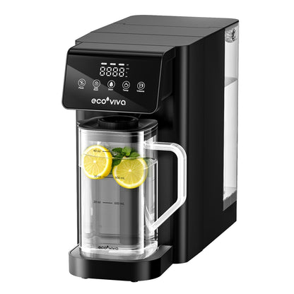 UV RO Tischwasserfilter 8 Stufen mit Heißwasserspender TDS Monitor ohne Installation für Büro Camping zu Hause