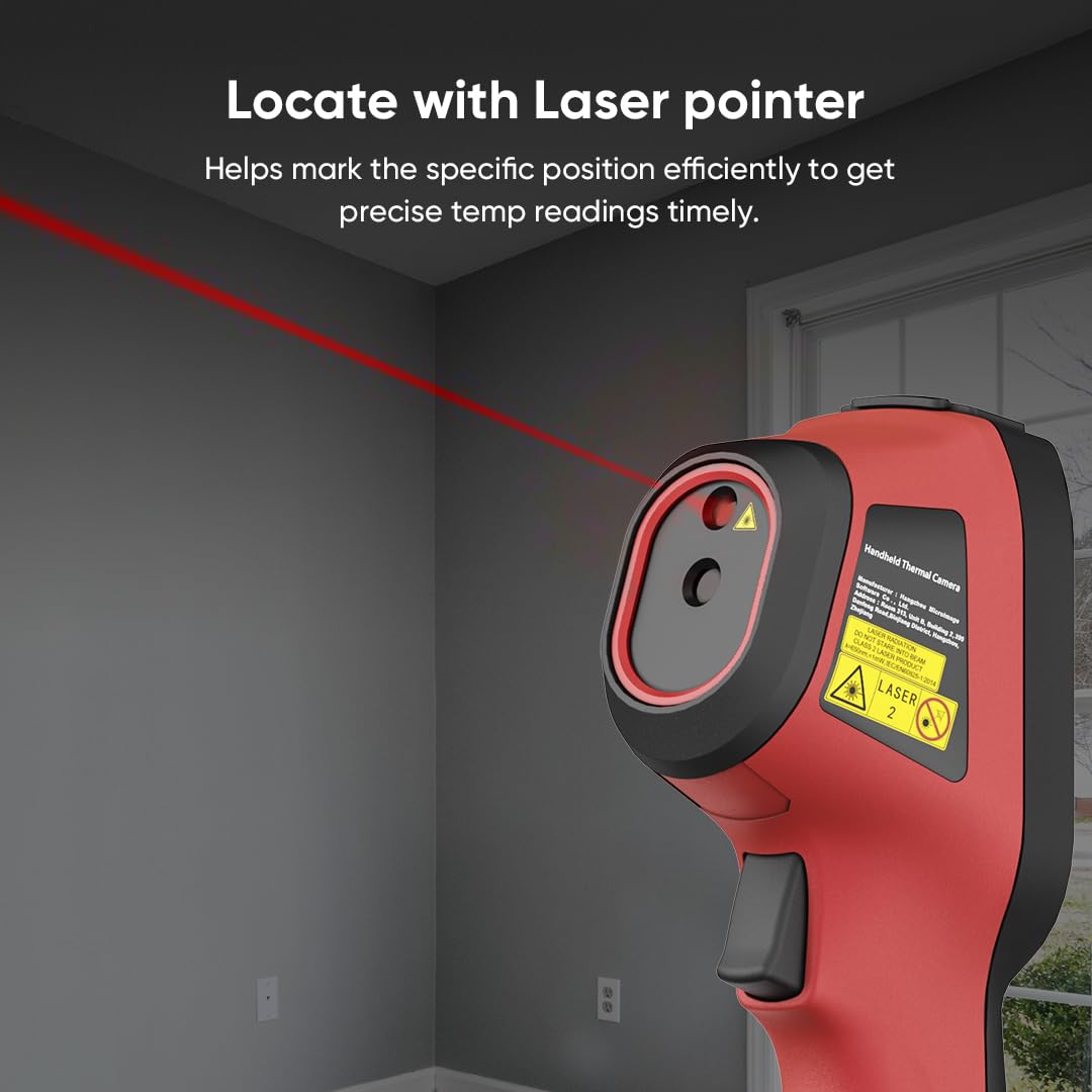 E01 kompakte Wärmebildkamera SuperIR 240x240 IR-Auflösung 20Hz Handheld mit Laserpointer -20°C bis 400°C