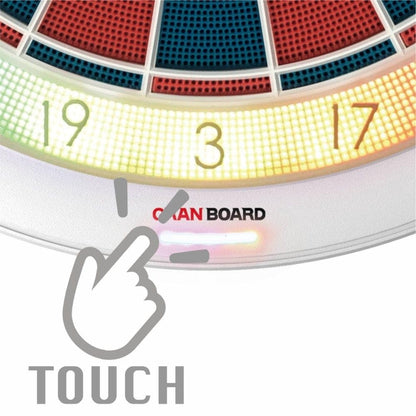 132 Smart Electronic Dartboard Tournament Size Black with App Connectivity and Multiplayer Modes