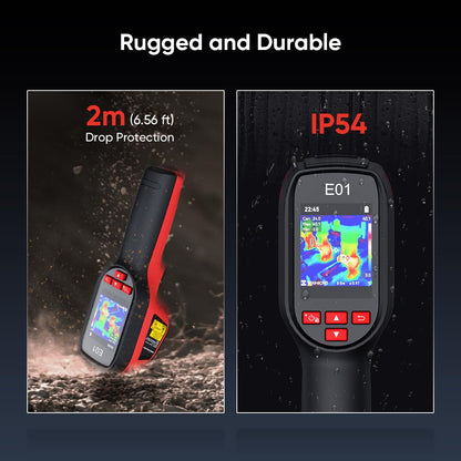 E01 kompakte Wärmebildkamera SuperIR 240x240 IR-Auflösung 20Hz Handheld mit Laserpointer -20°C bis 400°C