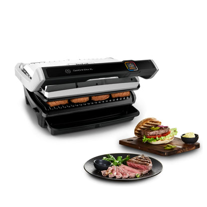OptiGrill Elite XL Kontaktgrill 16 Programme Digitales Display Garstufenanzeige Grillboost Edelstahl GC760D12