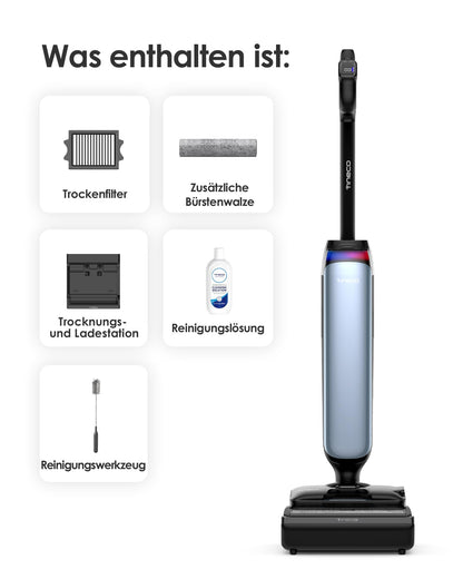 Floor ONE S9 Artist Smart Waschsauger, SmoothDrive, DualBlock, 180° Flachdesign, 85° Flashdry, 50 Min, 22000Pa
