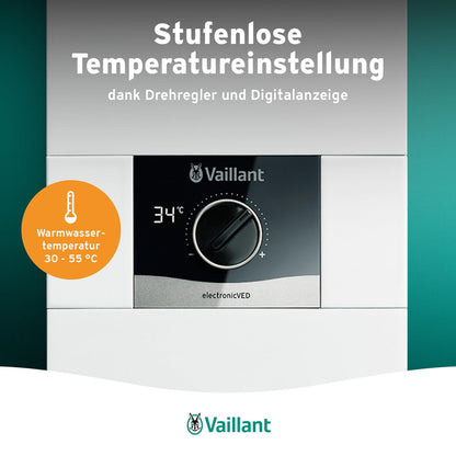 Durchlauferhitzer VED E 24/8 druckfest 24kW 400V stufenlos regelbar Digitalanzeige 0010023779 Energieklasse A