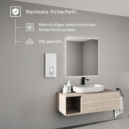 Durchlauferhitzer DHB 18 21 24 ST Trend gradgenaue Temperaturwahl 3i Technologie VDE geprüft Energieklasse A