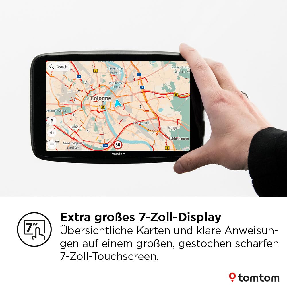 Pkw-Navi GO Navigator 7-Zoll-Display Stauvermeidung Wi-Fi-Updates Premiumservice Magnethalterung