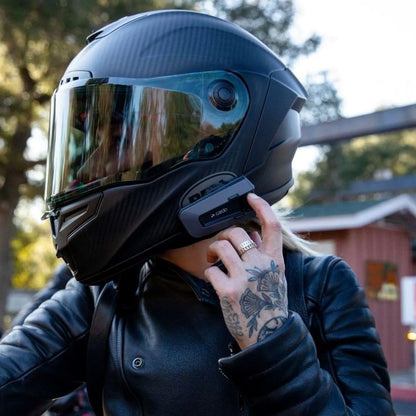 PACKTALK Edge Duo - Bluetooth Walkie Talkie Headset für Motorradfahrer