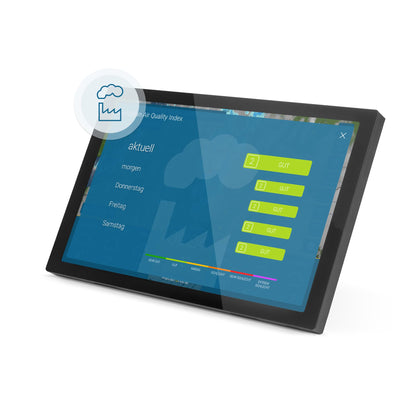 4 WetterDisplay WLAN Wetterstation mit WetterRadar HD Farbdisplay 14 Tage Vorhersage Unwetterwarnungen