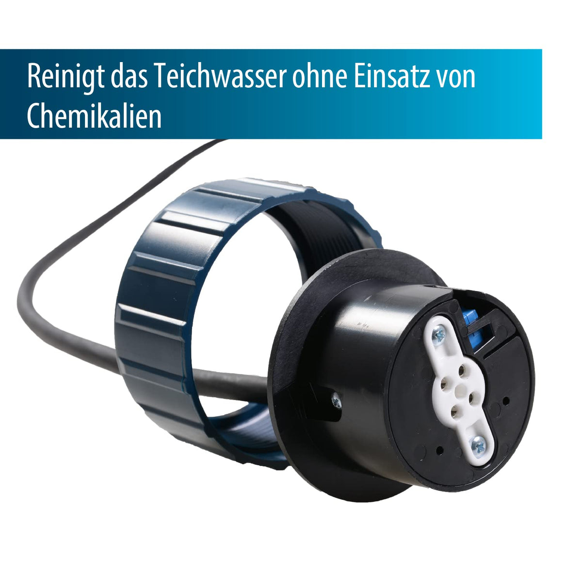 Midi Power UVC 75W Edelstahlgehäuse max 20m³/h kurze Lampen klarer Teich gesunde Fische ohne Chemikalien