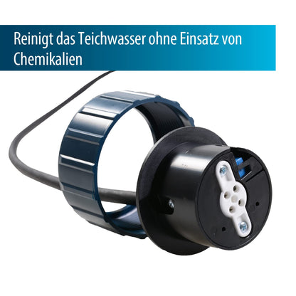 Midi Power UVC 75W Edelstahlgehäuse max 20m³/h kurze Lampen klarer Teich gesunde Fische ohne Chemikalien