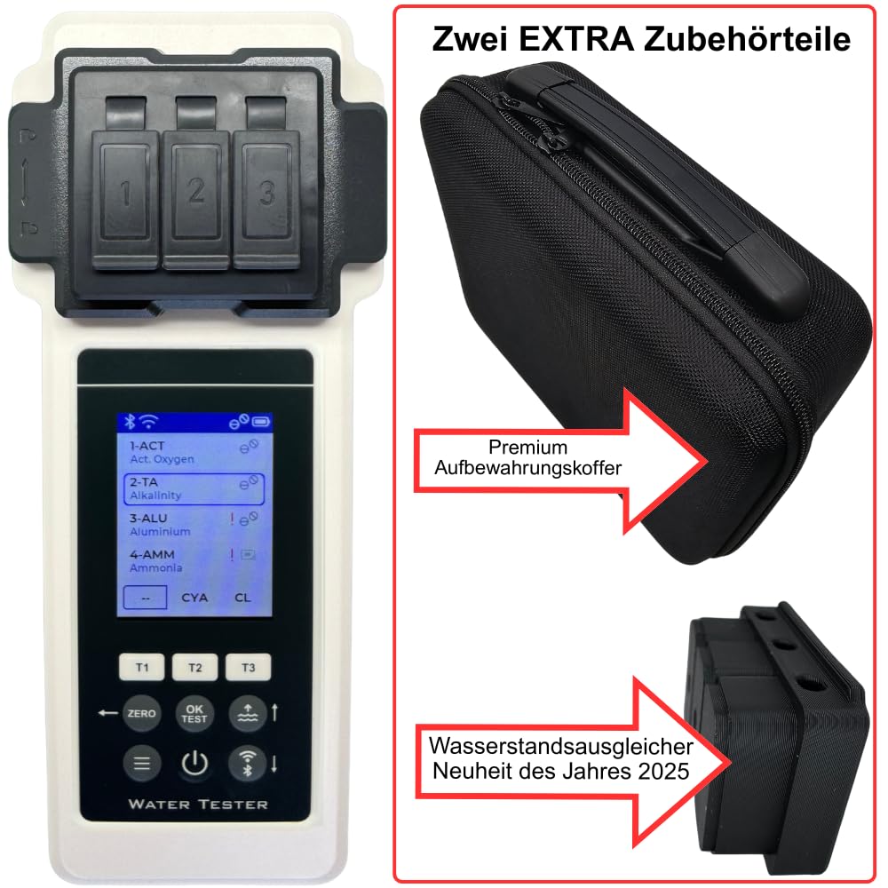 Wasseranalyse Set 2.0 27 Parameter WiFi Bluetooth App Wasserstandsausgleicher Pool Spa Whirlpool Sonderedition