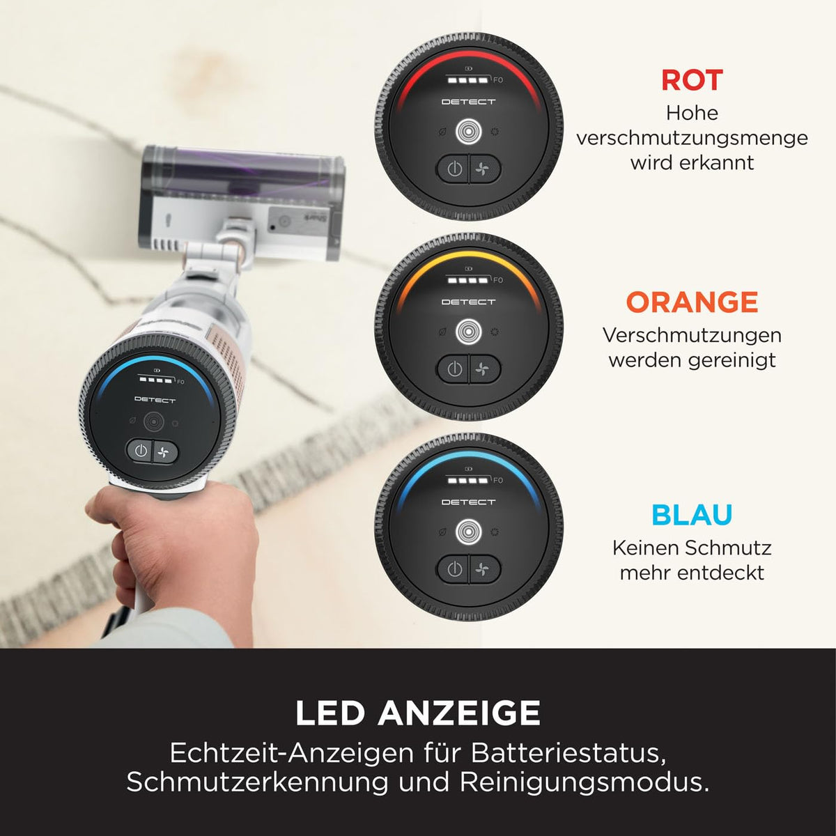 Akkustaubsauger Detect Clean and Empty DirtDetect selbstleerende 2L Basisstation 60 Min Anti Hair Wrap IW3612EU