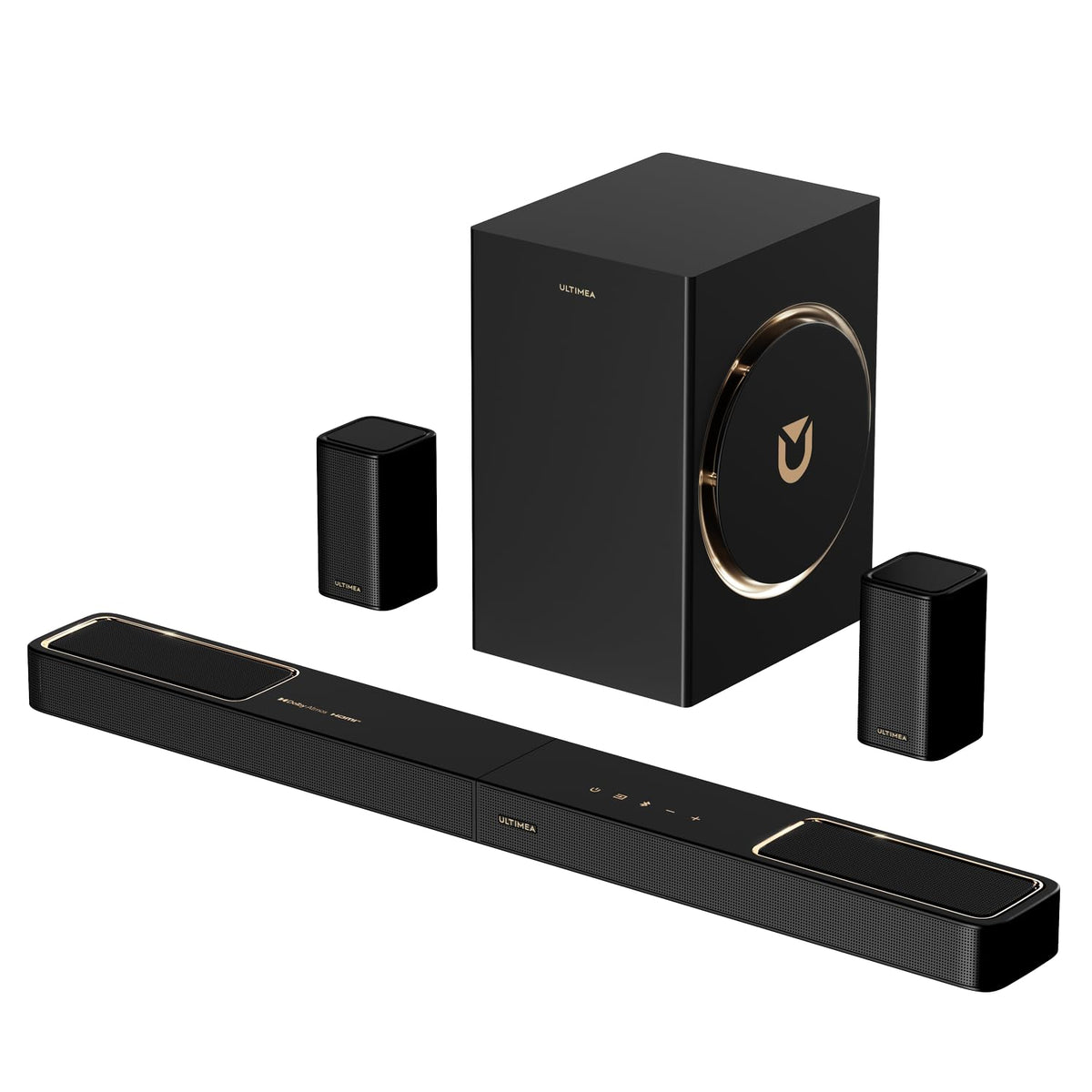 Skywave F40 Boom 5.1.2 Soundbar Dolby Atmos 6.5 Subwoofer 2 Surround Lautsprecher Bluetooth 5.4 HDMI eARC