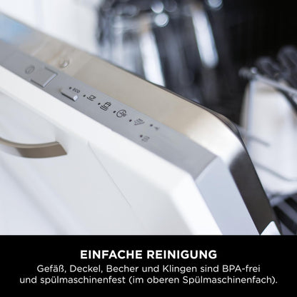 2 in 1 Detect Mixer Pro, 1200W, Krug, 2x Single Serve Tassen, Smoothies, Gemüse hacken, Frozen Drinks, TB301EU
