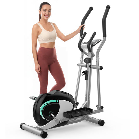 Leiser magnetischer Crosstrainer für Zuhause mit 16 Widerstandsstufen 6kg Schwungrad LCD Pulsmessung