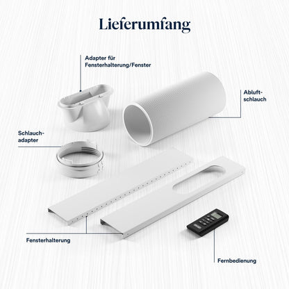 Pinguino 3in1 Mobilklimagerät bis 27 m², 9400 BTU, leise, Fernbedienung, 24h, Energieklasse A, PACEM82