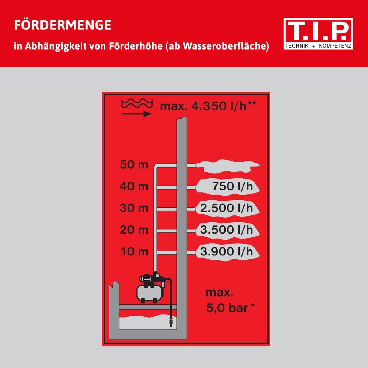 Hauswasserwerk HWW INOX 1300 Plus F 1200W Jet Pumpe 4350 l/h 50m Förderhöhe Druckkessel Vorfilter wartungsfrei