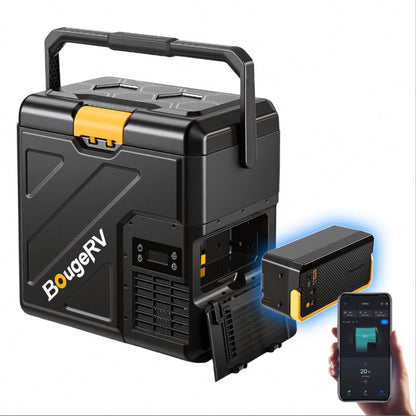 Kompressorkühlbox CRH20 20L, Akku 240Wh, -20°C bis 20°C, App-Steuerung IPX4, 12V/24V/230V, Camping Reisen 2026