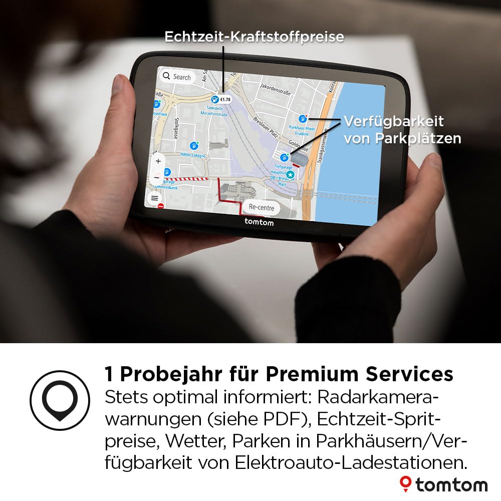 Pkw-Navi GO Navigator 7-Zoll-Display Stauvermeidung Wi-Fi-Updates Premiumservice Magnethalterung