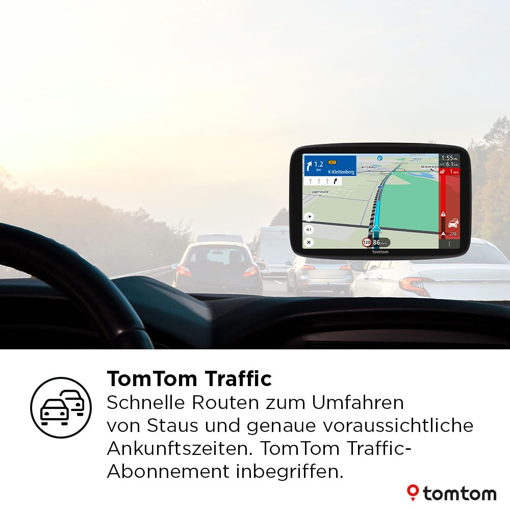 Pkw-Navi GO Navigator 7-Zoll-Display Stauvermeidung Wi-Fi-Updates Premiumservice Magnethalterung