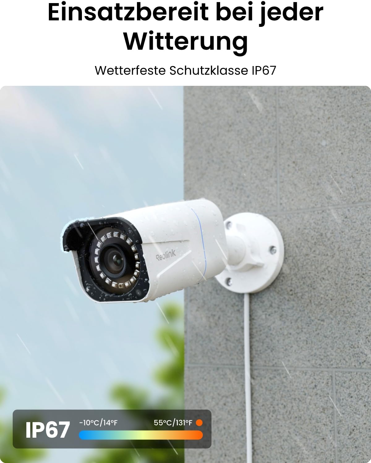 4K PoE Außen Set, 8CH NVR 2TB, 4x 8MP IP, Personen und Fahrzeugerkennung, 24/7 Innen/Außen, RLK8 800B4 Schwarz