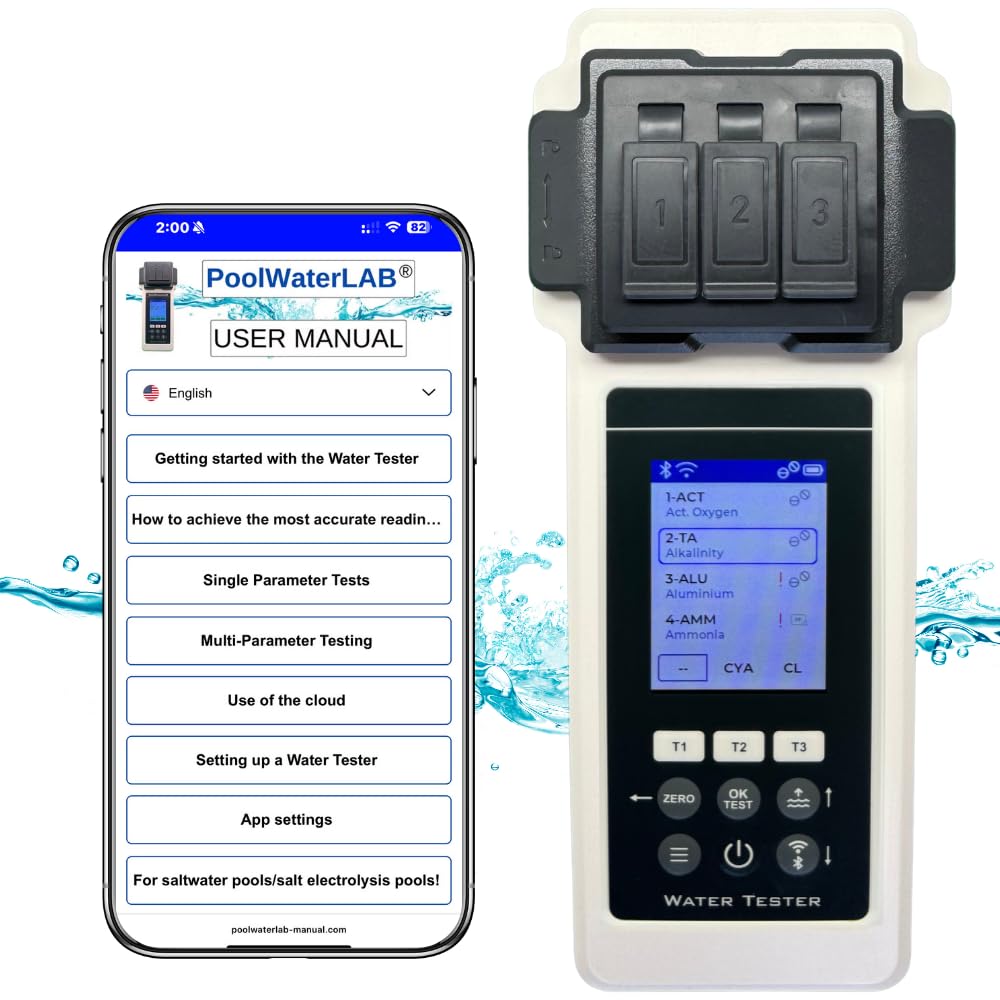 Wasseranalyse Set 2.0 27 Parameter WiFi Bluetooth App Wasserstandsausgleicher Pool Spa Whirlpool Sonderedition