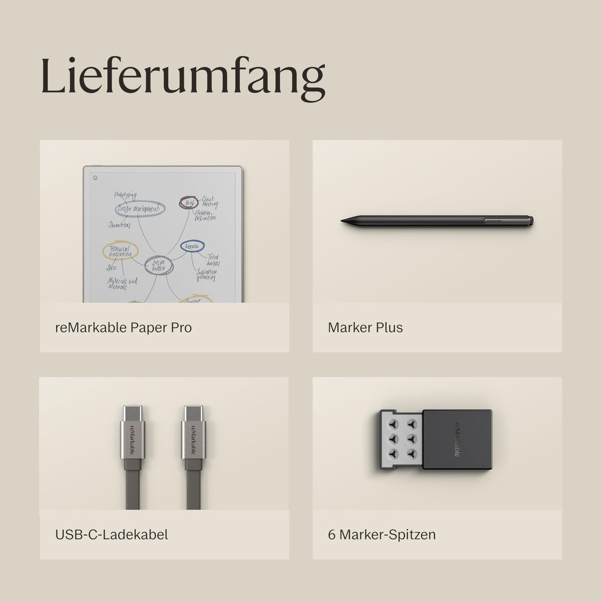 Paper Pro mit Marker Plus 11,8 Zoll e ink Notizbuch Farbdisplay und Leselicht zum Denken Schreiben und Lesen