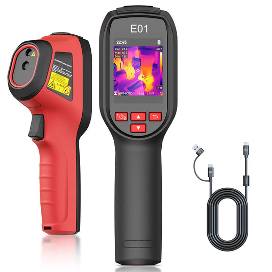 E01 kompakte Wärmebildkamera SuperIR 240x240 IR-Auflösung 20Hz Handheld mit Laserpointer -20°C bis 400°C