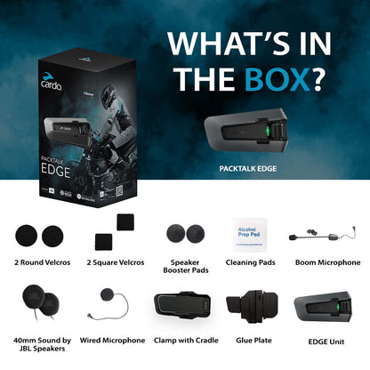 PACKTALK Edge Duo - Bluetooth Walkie Talkie Headset für Motorradfahrer