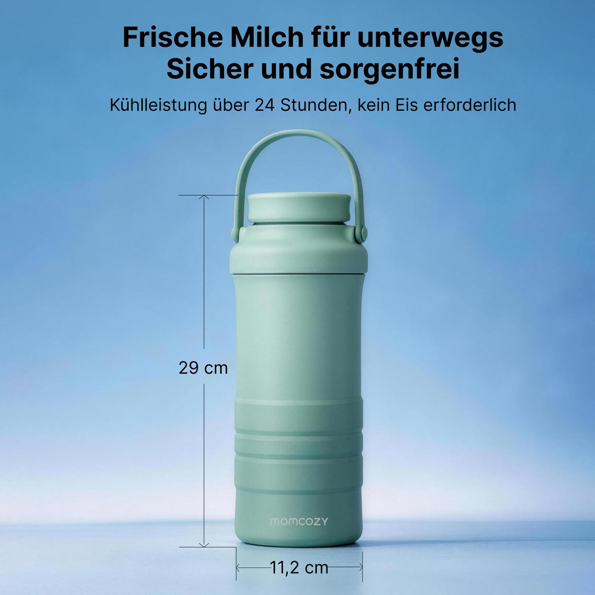 Babyflaschenwärmer & Muttermilchkühler, MW05 500ml tragbar, großer Akku, CM01 650ml 360° 24H Kühlung TÜV CE
