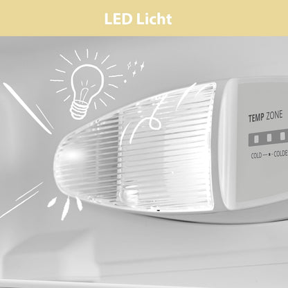 131L Kühlschrank ohne Gefrierfach, Inverterkompressor, 72kWh/Jahr, EEKD, 39dB, Obst/Gemüsefach, H84,5 B55,3 cm