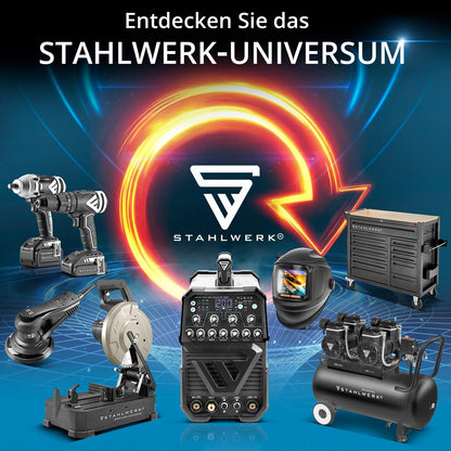 Schutzgasschweißgerät MIG/MAG 200 ST, IGBT Inverter, 200 A, synergischer Drahtvorschub, FLUX, Lift TIG, MMA