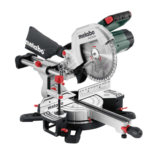 Kappgehrungssäge KGS 254 M, Zugfunktion, 254 mm, LED Schnittlinie PCL, Sanftanlauf, inkl. Precision Cut Wood