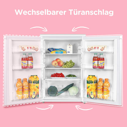 131L Kühlschrank ohne Gefrierfach, Inverterkompressor, 72kWh/Jahr, EEKD, 39dB, Obst/Gemüsefach, H84,5 B55,3 cm