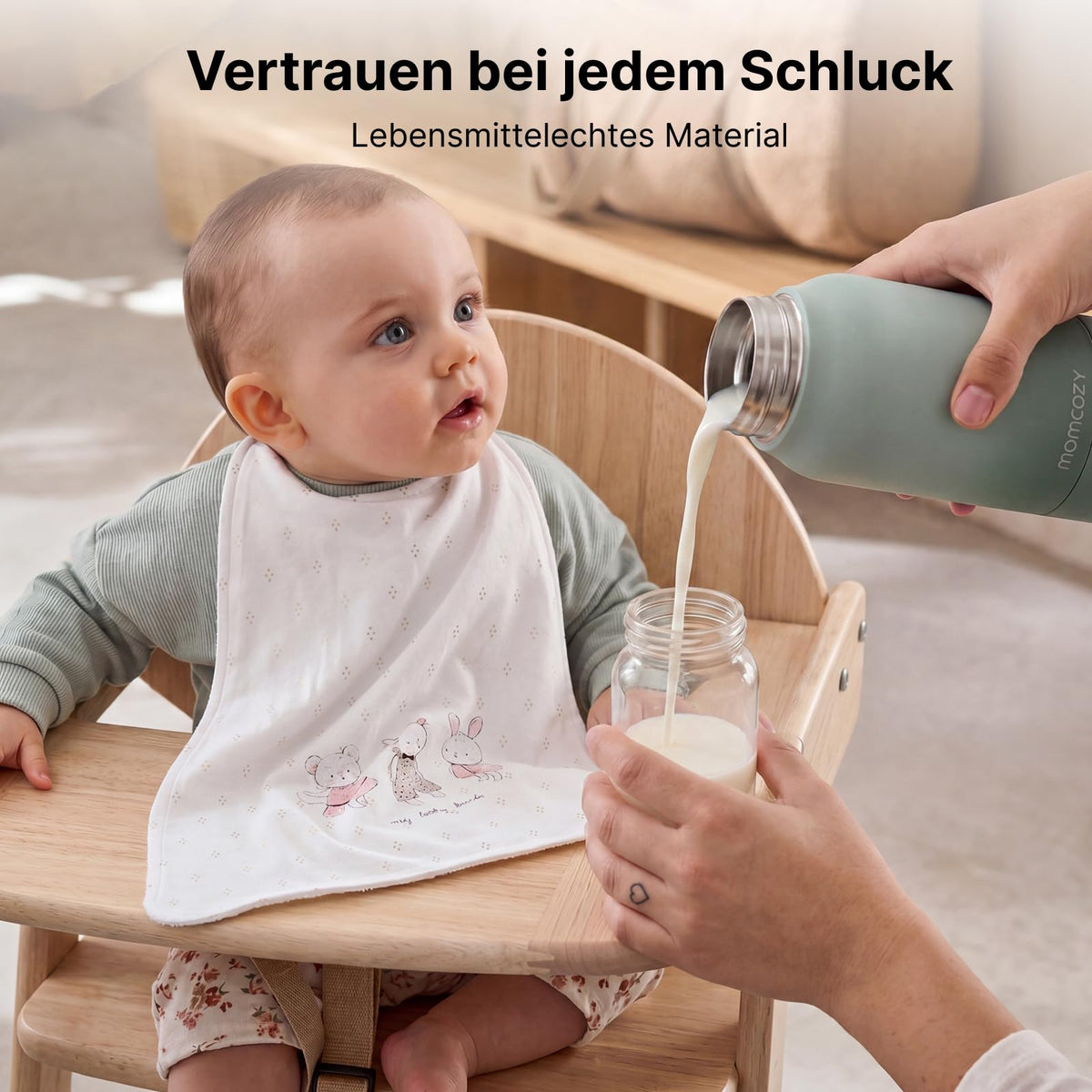 Babyflaschenwärmer & Muttermilchkühler, MW05 500ml tragbar, großer Akku, CM01 650ml 360° 24H Kühlung TÜV CE