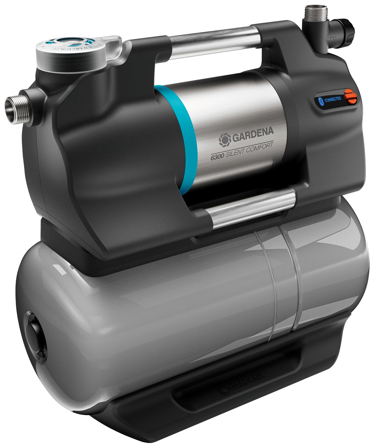 Hauswasserwerk 6300 SilentComfort 25l Speicher Filter 6300 l/h Trockenlaufsicherung leise Bluetooth App 9068 20
