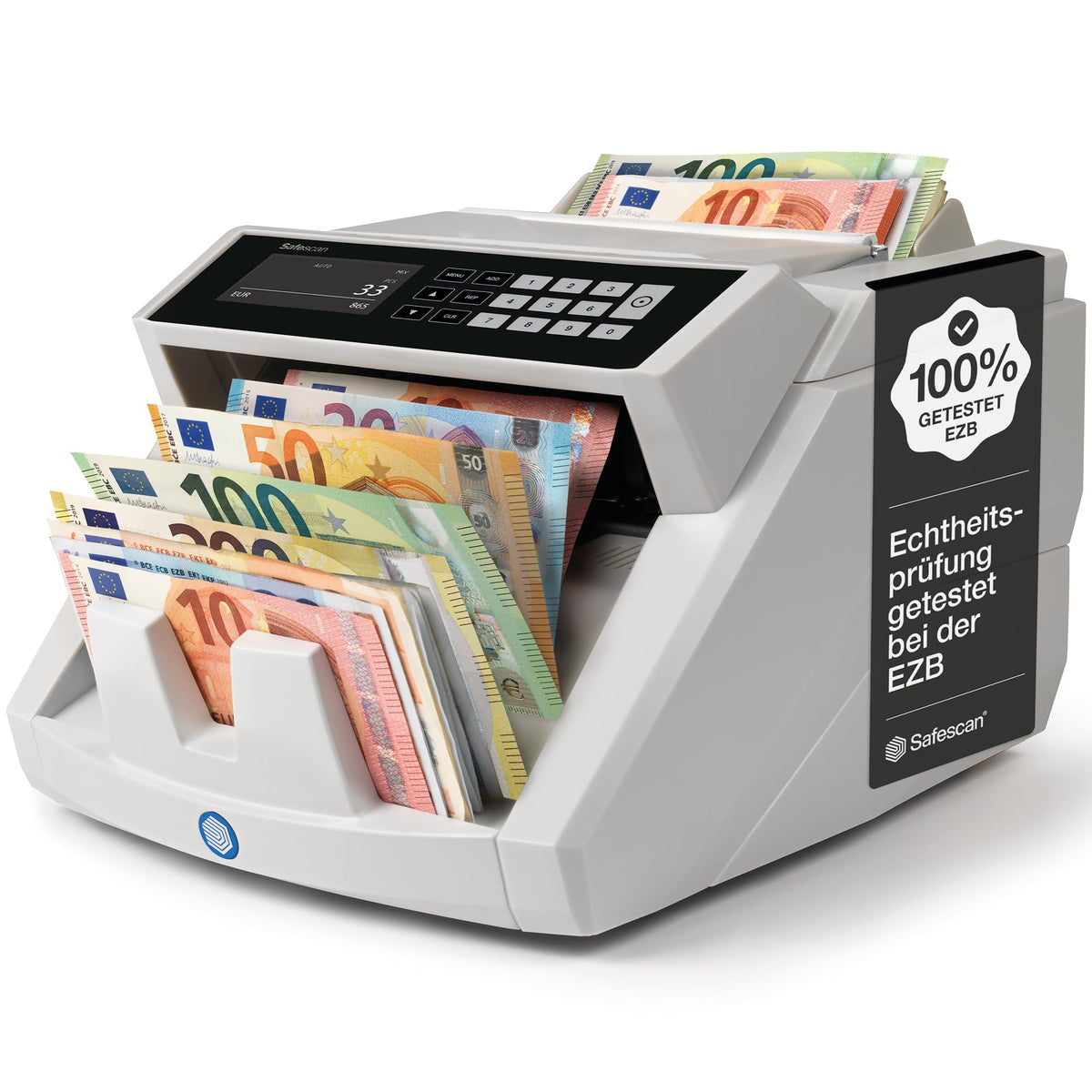 Banknotenzähler 2465 S Wertzählung 7 fache Echtheitsprüfung zählt sortierte Banknoten aller Währungen