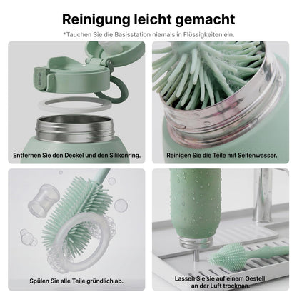 Babyflaschenwärmer & Muttermilchkühler, MW05 500ml tragbar, großer Akku, CM01 650ml 360° 24H Kühlung TÜV CE