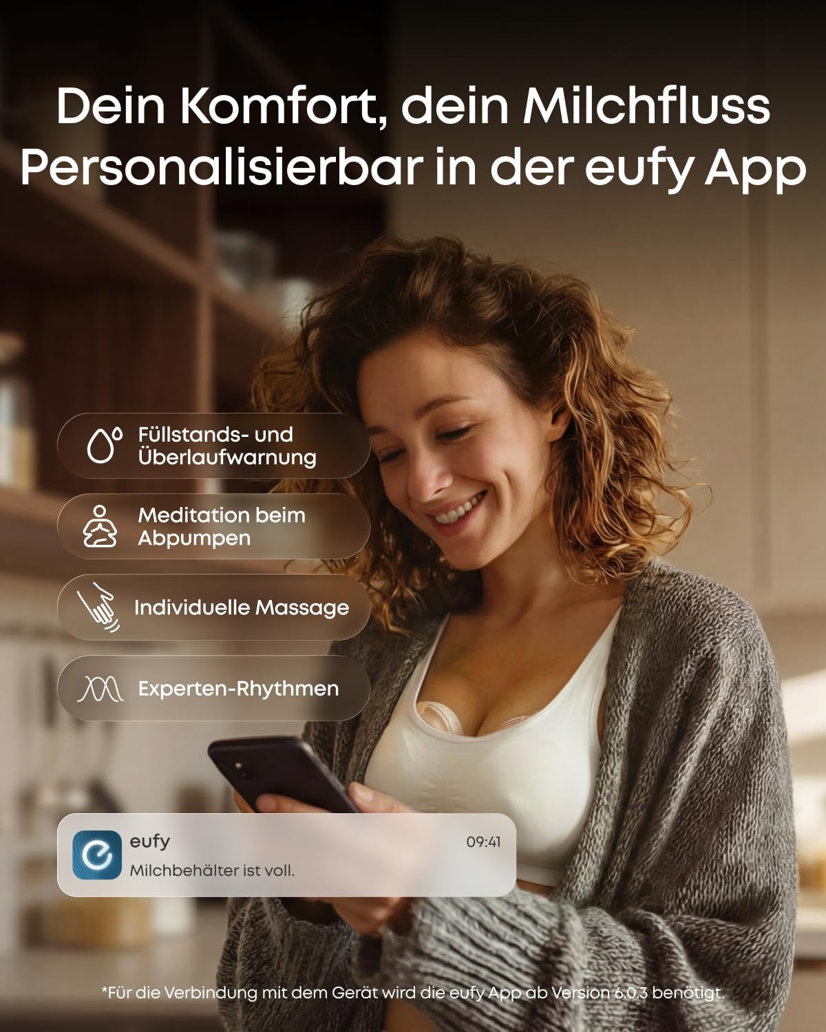 Tragbare elektrische Milchpumpe S2 Pro kabelloses Ladecase Wärmemassage HeatFlow VibraPump freihändig