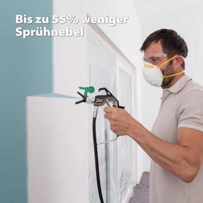 Airless Sprühsystem Control Pro 350 R Wandfarbe Latex Lack Lasur 15m² in 2min 110bar Druckregler Schlauch 15m